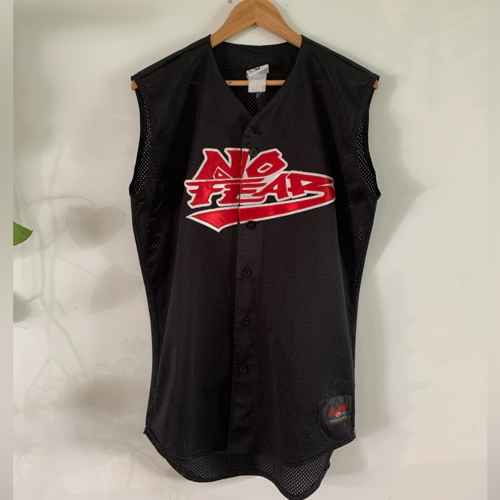 Vintage No Fear Sleeveless Mesh Jersey